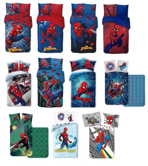 Spiderman dekbedovertrek 140x200cm diverse prints - katoen!, Kinderen en Baby's, Kinderkamer | Beddengoed, Nieuw, Deken of Dekbed