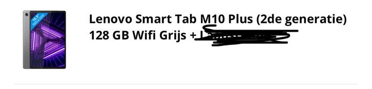 Lenovo Smart Tab M10 Plus 128GB - Grijs, Computers en Software, Android Tablets, Gebruikt, Wi-Fi, 10 inch, 128 GB, Uitbreidbaar geheugen