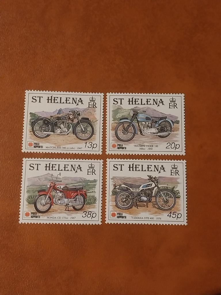 St Helena 552-565 motoren 1991 postfris mi 6,50eu, Ophalen of Verzenden, Dier of Natuur