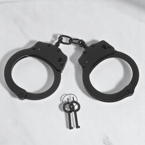 GS Double Lock Chain Handboeien - Zwart, Verzamelen, Militaria | Algemeen, Overige soorten, Overige typen, Overige gebieden, Verzenden