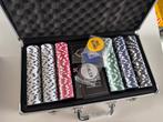 Texas' Finest Silver Pokerset 300 Chips, Vijf spelers of meer, Ophalen of Verzenden, Nieuw, Texas Finest