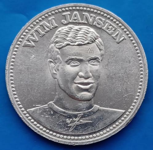 Penning Wim Jansen Feyenoord - Shell 1970, Postzegels en Munten, Penningen en Medailles, Overige materialen, Nederland, Verzenden