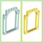 lego deur frame 1x6x7 met ronde boog fel licht geel en aqua, Ophalen of Verzenden, Nieuw, Losse stenen, Lego