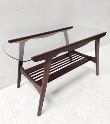 Vintage jaren 60 teak salontafel  beschikbaar voor biedingen