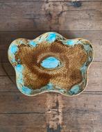 Antiek Franse Barbotine Schaal, Antiek en Kunst, Antiek | Schalen, Ophalen of Verzenden