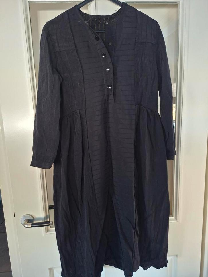 Ouderwetse kleding set - Jurk, schort en muts, Kleding | Dames, Jurken, Gedragen, Maat 36 (S), Zwart, Onder de knie, Ophalen