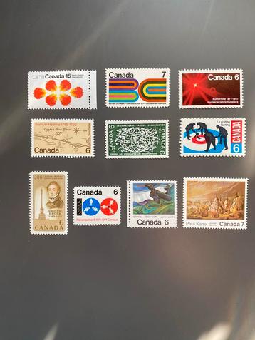 10 Canada Postzegels - Postfris beschikbaar voor biedingen