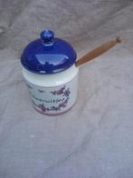 Zilveruitjes Pot met houten lepel Merk Zenith, Ophalen of Verzenden, Zo goed als nieuw, Overige materialen, Pot, Bus of Blik