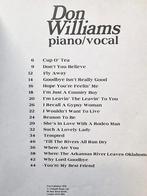 Don Williams.  Piano / Vocal., Muziek en Instrumenten, Bladmuziek, Ophalen of Verzenden, Zo goed als nieuw, Artiest of Componist