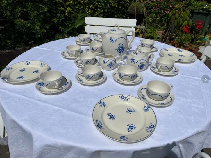 Vintage thee servies Moulin des Loupes, Antiek en Kunst, Antiek | Servies compleet, Ophalen