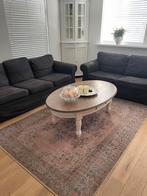Ovale Grenen salontafel, Ophalen, 50 tot 100 cm, Zo goed als nieuw, Minder dan 50 cm