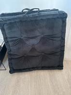 2 Zwarte Palletkussens 70x70, Huis en Inrichting, Ophalen, Gebruikt, Twee, Zwart