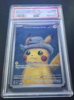 Pokémon Pikachu Grey Felt Hat PSA10, Ophalen, Nieuw, Losse kaart