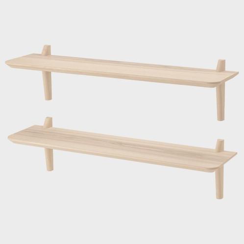 Uniek! Twee Lisabo wandplanken essenhout, Huis en Inrichting, Woonaccessoires | Wandplanken en Boekenplanken, Zo goed als nieuw