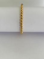 Mooie Armband met goudkleurige balletjes gelegeerde staal, Ophalen of Verzenden, Nieuw, Goud, Elastiek