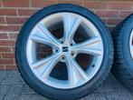 17 inch Originele Seat Leon Altea complete set Continental, Ophalen, Gebruikt, Banden en Velgen, Onbekend