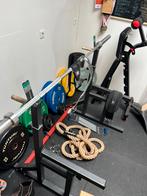 Complete homegym (powerbar, bench, squatrack, 170+ kg), Sport en Fitness, Ophalen, Gebruikt, Overige typen