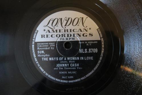 Johnny Cash The ways of a woman in love78 toeren rpm 78rpm, Cd's en Dvd's, Vinyl | Country en Western, Gebruikt, 10 inch, Ophalen of Verzenden