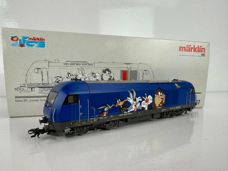 Marklin 36847 - Diesellocomotief "Looney Tunes"- Als Nieuw!, Hobby en Vrije tijd, Modeltreinen | H0, Zo goed als nieuw, Locomotief