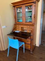 Eiken secretaire met veel opbergruimte, Ophalen, Gebruikt