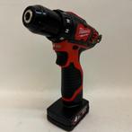 Milwaukee M12 BDD Schroefboormachine 12V + 4.0Ah Accu, Doe-het-zelf en Verbouw, Gereedschap | Boormachines, Flex Ltd., Zo goed als nieuw