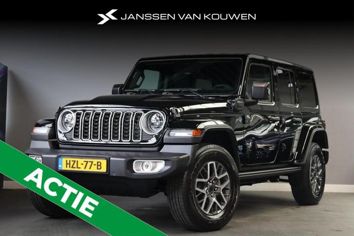 Jeep Wrangler Unlimited 4xe 380 Sahara / Voorraad Voordeel, Auto's, Jeep, Bedrijf, Te koop, Wrangler, 4x4, ABS, Achteruitrijcamera