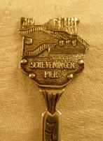 Oud verzilverd lepeltje Scheveningen - Pier, Antiek en Kunst, Ophalen of Verzenden