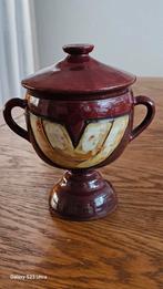 Vintage aardewerk pot met deksel van G.P 1968, Ophalen of Verzenden