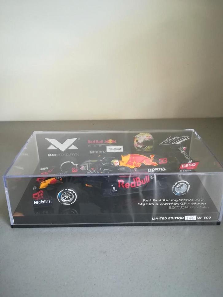 Max Verstappen 1 43 Winst GP Oostenrijk & Stiermarken 2021, Hobby en Vrije tijd, Modelauto's | 1:43, Nieuw, Auto, MiniChamps, Ophalen of Verzenden