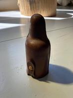 Leren antieke etui voor een medicijn-of parfumfles, Antiek en Kunst, Curiosa en Brocante, Ophalen of Verzenden