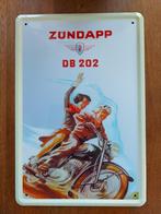 Zundapp DB 202 - Metalen reclamebord 30x20 cm, Nieuw, Reclamebord, Ophalen of Verzenden