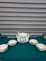 Soepterrine met deksel , vier soepkommen met oren en soeplep, Ophalen of Verzenden, 'T Olde Gre-j, Info@toldegrej.nl, Endepoelstraat 20f Didam