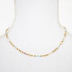 Ketting met o.a. larimar, kunziet & aquamarijn, Sieraden, Tassen en Uiterlijk, Kettingen, Blauw, Nieuw, Ophalen of Verzenden, Steen of Mineraal