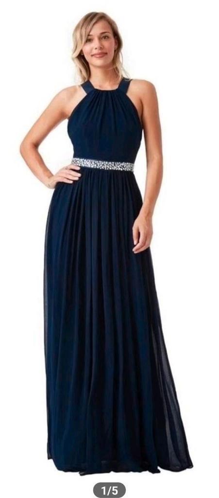 Galajurk blauw maat 10 (40), Kleding | Dames, Gelegenheidskleding, Zo goed als nieuw, Galajurk, Blauw, Ophalen of Verzenden