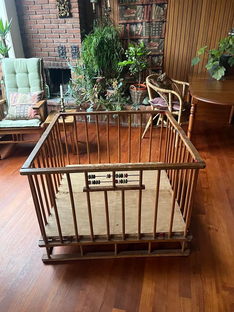 Retro Kinderbox, Kinderen en Baby's, Boxen, Ophalen, Gebruikt, Vierkant