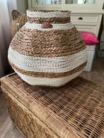 Rivièra maison mand, Huis en Inrichting, Woonaccessoires | Schalen en Manden, Ophalen, Zo goed als nieuw, Rond, Riet