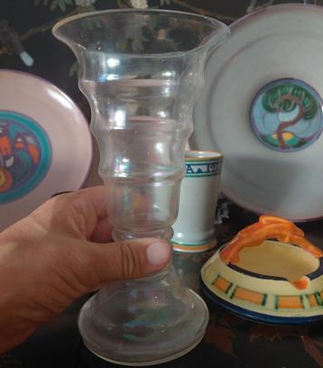 Zeldzame vroege Lanooy vaas, irisee & gezandstraald beschikbaar voor biedingen