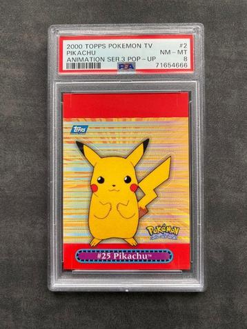 Pokemon TOPPS - Series 3 - Pikachu Pop-up - PSA8 beschikbaar voor biedingen