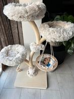 Krabpaal boom naturel beige met mandjes, Ophalen of Verzenden, Zo goed als nieuw, Krabpaal