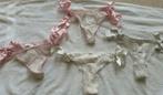 4 x string roze wit maat s maat 36 lingerie onderkleding, H&M, Verzenden, String