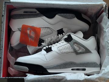 Nike Jordan 4 White Cement 2025 - Maat 45 - Nieuw! beschikbaar voor biedingen