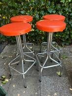 Vintage barkrukken 4x, Huis en Inrichting, Barkrukken, 4 krukken, Ophalen, Gebruikt