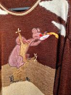 Super retro bruine geborduurde beren trui, Kleding | Dames, Ophalen of Verzenden, Zo goed als nieuw, Maat 46/48 (XL) of groter