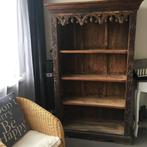 Koloniale teak boekenkast, Huis en Inrichting, Ophalen, Met plank(en), Gebruikt, Koloniaal teak