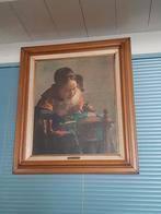 Vermeer Meisje achter Naaimachine, Antiek en Kunst, Kunst | Schilderijen | Klassiek, Ophalen