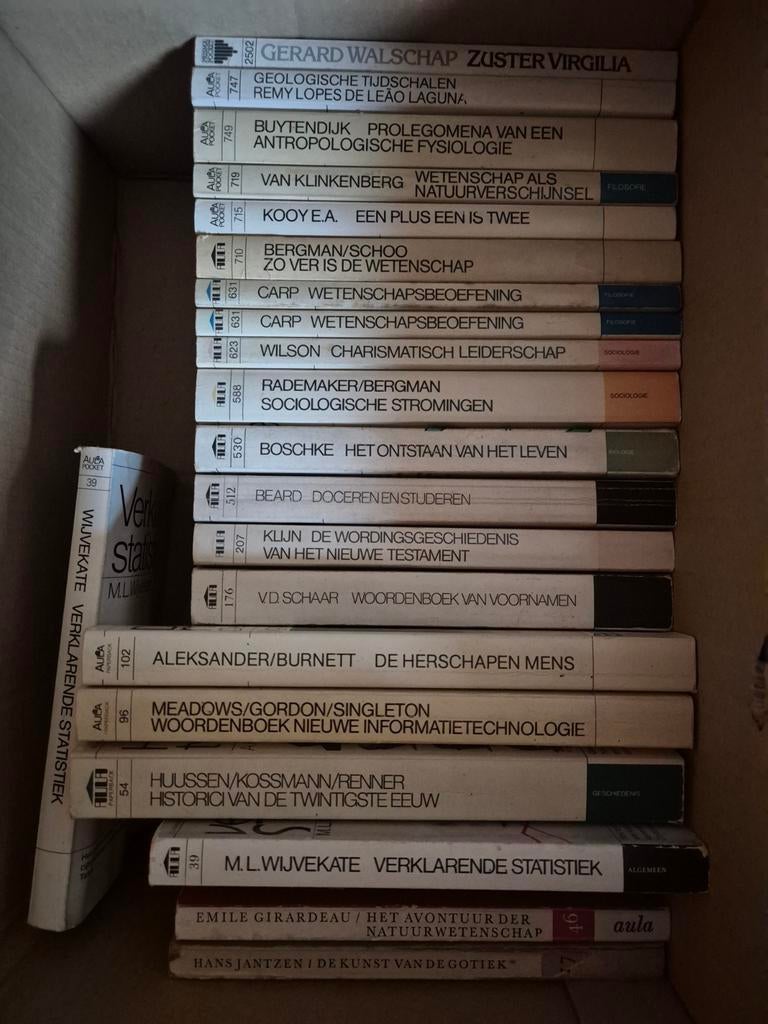 Van Aura tot Prisma, van wetenschap tot liedjesboek, Ophalen of Verzenden, Gelezen