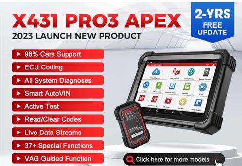 Launch X431 Apex Pro3S opvolger nieuw diagnose service, Auto diversen, Onderhoudsmiddelen, Ophalen of Verzenden