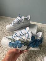 Nike airforce 1 custom blue, Wit, Nike, Ophalen of Verzenden, Sneakers of Gympen