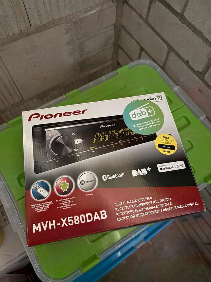 Nieuwe Pioneer radio MVH-X580DAB, Auto diversen, Autoradio's, Nieuw, Ophalen