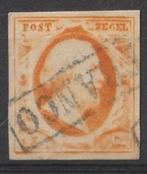 Nederland 1852 Koning Willem III nvph 3, Ophalen of Verzenden, T/m 1940, Gestempeld